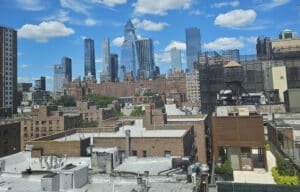 View of New York buildings and Skyscrapers