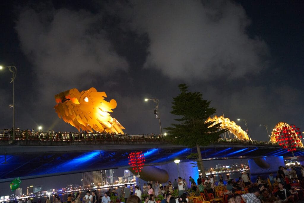 Dragon Bridge viewed from below